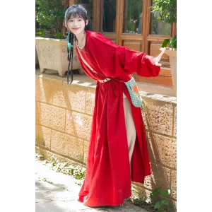 Cloudy River 云川 - Tang Round Collar Robe Set (Preorder)
