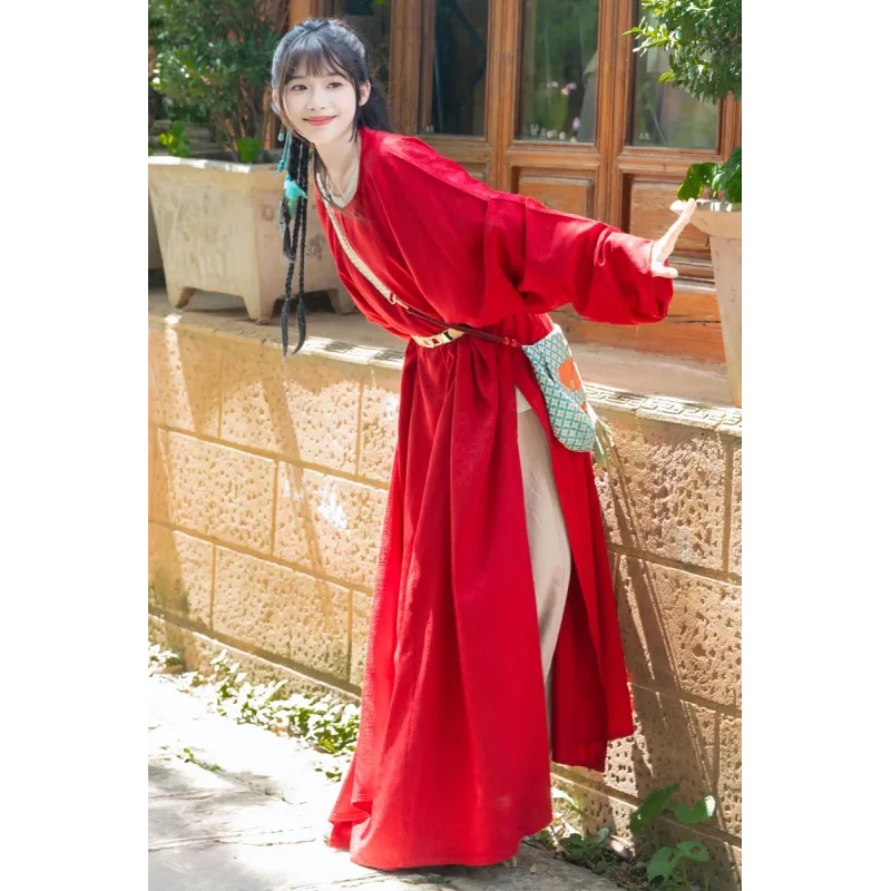 Cloudy River 云川 - Tang Round Collar Robe Set (Preorder) Cloudy River 云川 - Tang Round Collar Robe Set (Preorder)