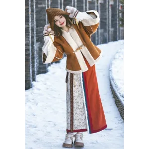 Daytime Snow 昼雪 - Song  Two-panel Skirt Hanfu Set