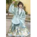 Sanshou Duhe 三兽渡河 - Ming Dynasty Middle Robe & Shirt & Ma Mian Skirt Set (Preorder)