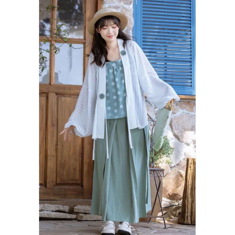 South Wind 南风 - Han Element Suspender Hanfu Outfit South Wind 南风 - Han Element Suspender Hanfu Outfit