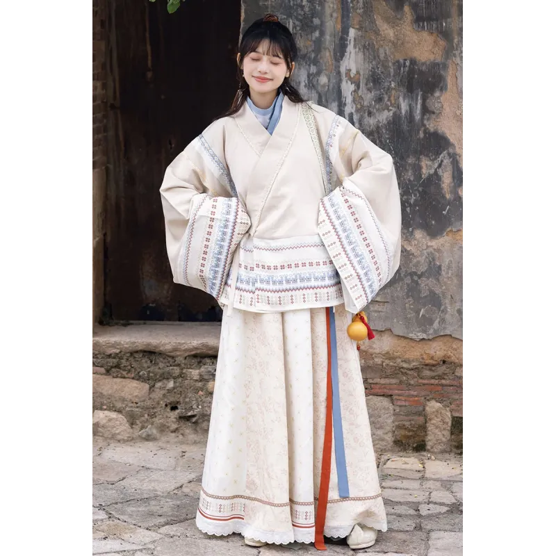 He Ling Yang Yang 和铃央央 - Wei jin Style Qiyao Jiaoyu Skirt (Preorder) He Ling Yang Yang 和铃央央 - Wei jin Style Qiyao Jiaoyu Skirt (Preorder)