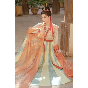 Tang Tri Color Glazed Pottery 唐三彩 - Tang Dynasty Hanfu Jiaoyu Skirt