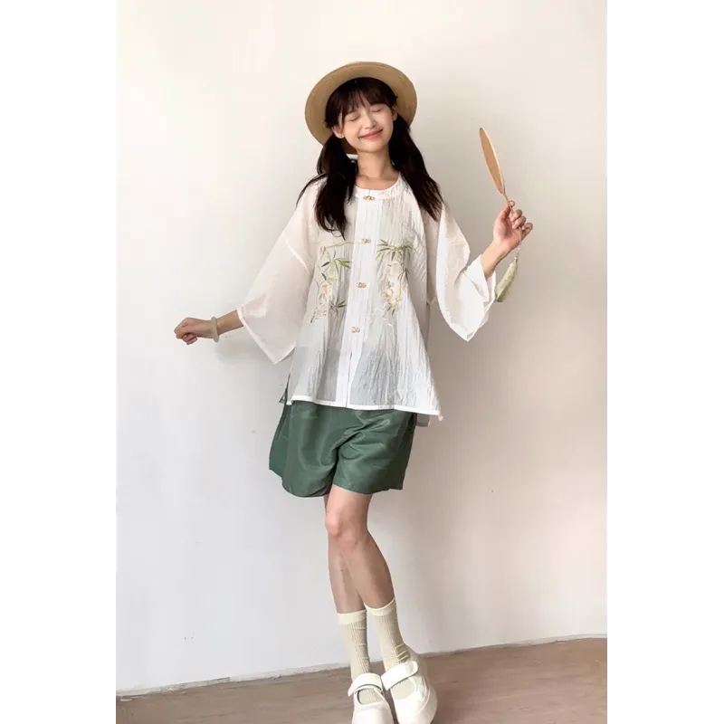 Small Brook 小溪 - Han Chinese Element Daily Casual Summer Hanfu Small Brook 小溪 - Han Chinese Element Daily Casual Summer Hanfu