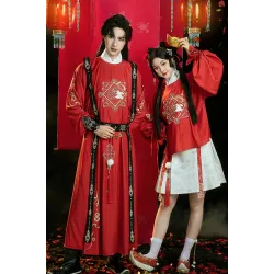 Little Wealth God 小财神 - Ming Dynasty New Year Hanfu Set Women Version