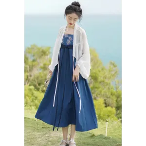Star Blue 星蓝 - Han Element Hanfu Dress Set