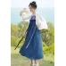 Star Blue 星蓝 - Han Element Hanfu Dress Set
