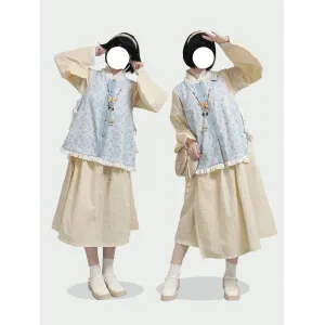 Spring Sun 春日暖阳 - Han Element Hanfu Set