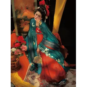 Under Moon 月下逢 - Tang Hanfu Hezi Skirt Set