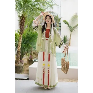 Lemon Black Tea 柠檬红茶 - New Chinese Style Mamian Skirt Set