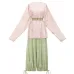 Peach Blossoms Smile 桃花笑 - Tang Dynasty Hanfu Set