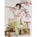 Peach Blossoms Smile 桃花笑 - Tang Dynasty Hanfu Set