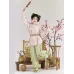 Peach Blossoms Smile 桃花笑 - Tang Dynasty Hanfu Set