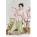 Peach Blossoms Smile 桃花笑 - Tang Dynasty Hanfu Set