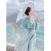 Curling Smoke 烟袅袅 - Tang Dynasty Hanfu Qixiong Jiaoyu Skirt