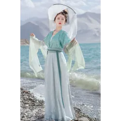 Curling Smoke 烟袅袅 - Tang Dynasty Hanfu Qixiong Jiaoyu Skirt