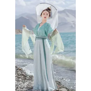 Curling Smoke 烟袅袅 - Tang Dynasty Hanfu Qixiong Jiaoyu Skirt