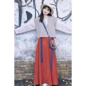 Coral Casket 珊瑚匣 - Tang Dynasty Hanfu Beizi Skirt