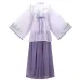 Lilac 紫丁香 - Han Element Hanfu Suspenders & Beizi & Skirt Set (Preorder)