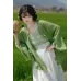 Green Rice Ears 绿穗 - New Chinese Style Ma Mian Skirt Set