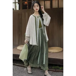 Green Sleeves 绿袖子 - Han Element Hanfu Set
