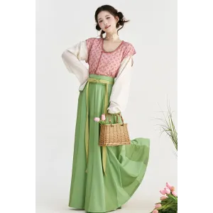 Flowering Branch 花枝 - Tang Dynasty Hanfu Set