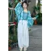Blue Island 蓝屿 - Han Element Suspender Hanfu Outfit (Preorder)