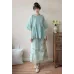 Mint Herb 薄荷草 - Han Element Hanfu Skirt Set