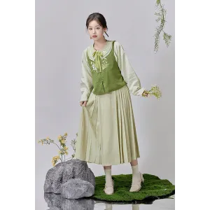 Wind Chime Flower 风铃草 - Han Element Hanfu Set