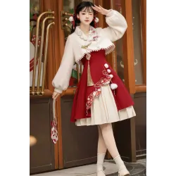 Winter Song 冬日曲 - New Chinese Hanfu New Year Set
