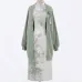 Xiahe Qu 夏荷曲 - Qipao & Knitted Cardigan Set