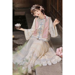 Jade-colored Glaze 宝彩琉璃 - Han Chinese Element Improve Style Hanfu