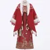 Fugui Mianmian 富贵绵绵 - New Chinese Hanfu Top & Majia & Ma Mian Skirt Set
