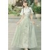 Seeking Summer 寻夏 - New Chinese Style Shirt & Mamian Skirt Set Seeking Summer 寻夏 - New Chinese Style Shirt & Mamian Skirt Set
