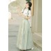 Seeking Summer 寻夏 - New Chinese Style Shirt & Mamian Skirt Set Seeking Summer 寻夏 - New Chinese Style Shirt & Mamian Skirt Set