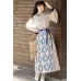Mountain Ramble 山间游记 - Han Element Hanfu Top & Majia & Dress Set