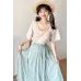 Spring Buds 春芽 - Song Dynasty Style Qiyao Pleated Skirt Hanfu (Preorder)