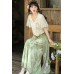 Spring Rain 春雨 - Han Element Hanfu Set