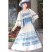 Moon Blue River 月蓝丽水 - New Chinese Hanfu Set Moon Blue River 月蓝丽水 - New Chinese Hanfu Set