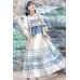 Moon Blue River 月蓝丽水 - New Chinese Hanfu Set Moon Blue River 月蓝丽水 - New Chinese Hanfu Set