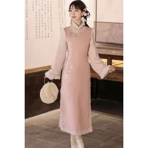 Gentle Pink 温柔意 - Qipao Set