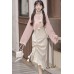 Gentle Autumn 温柔秋 - Han Element Hanfu Top & Suspender Skirt & Necklace Outfit