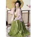 Green Peach 碧桃 - Song Dynasty Style Qiyao Pleated Skirt Hanfu (Preorder)
