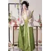 Green Peach 碧桃 - Song Dynasty Style Qiyao Pleated Skirt Hanfu (Preorder)