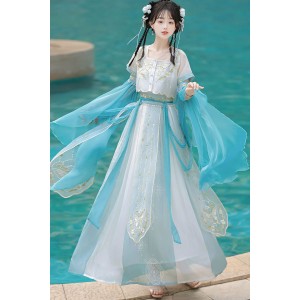 Jade Waters 碧水 - Dunhuang Style Exotic Hanfu Set