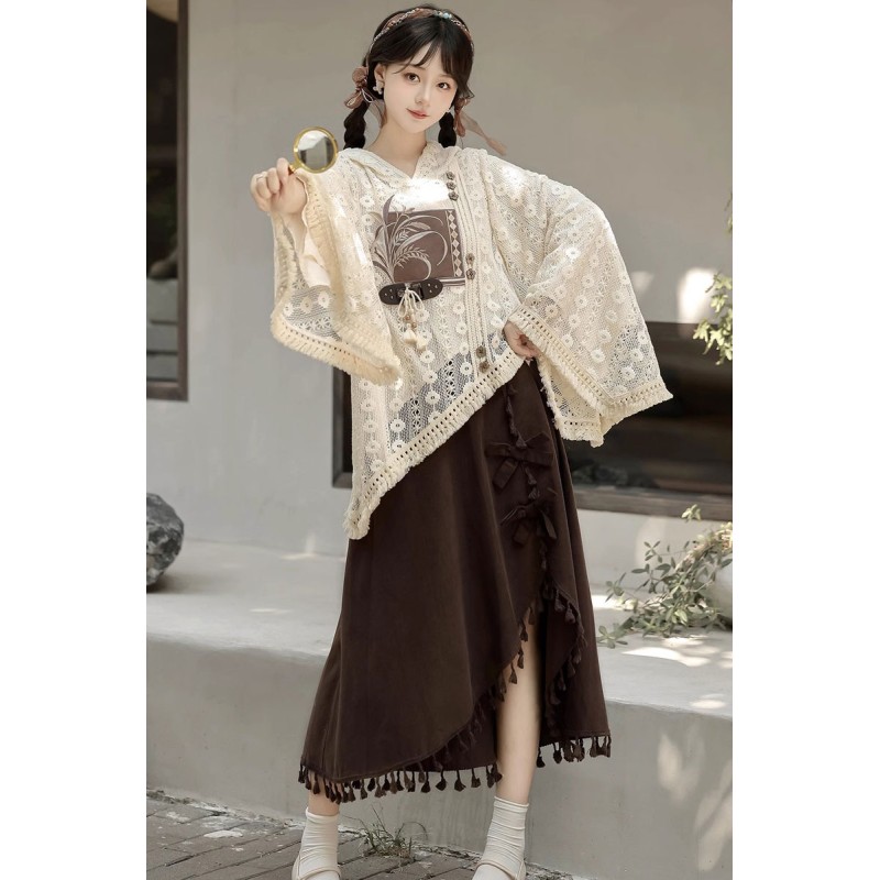 Grain Ear 禾穗 - Han Element Hanfu Pastoral Style Daily Set Grain Ear 禾穗 - Han Element Hanfu Pastoral Style Daily Set