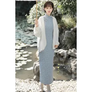Zhi Jiangnan 稚江南 - Qi Pao & Outerwear Set