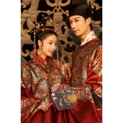 Hongzhuang Rongyi 红妆融熠 - Ming Dynasty Wedding Hanfu Set