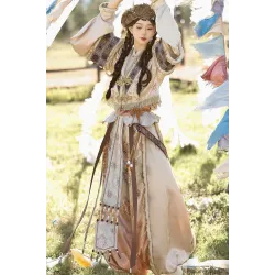 Lunar Glow 耀月灵域 - Tibetan Style Exotic Hanfu Set