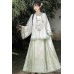 Ruo Meng 若梦 - New Chinese Style Shirt & Mamian Skirt Set